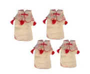 Dog Tang Suit Chinese Style Cotton Dog Cheongsam Satin Clothes for Dog Pet Puppy CatXL