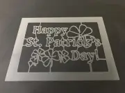 St. Patrick's Day #8 Stencil 10mm or 7mm Thick, 4 leaf clover, Leprechaun, Beer