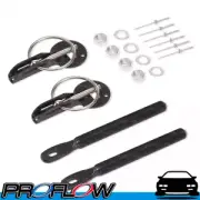 PROFLOW Aluminium Bonnet Hood Latch Pin Style Quick Release Black