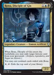 MTG Magic - Rona, Disciple of Gix - Dominaria - Uncommon - Foil Near Mint
