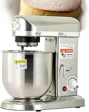 Electric Stand Mixer,Multifunctional Kitchen Mixer, Tilt-Head Food Mixer, Kitchen Electric Mixer with Dough Hook, Wire Whip & Beater,Metallic-A(5L)