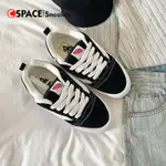 【C.SPACE】VANS KNU SKOOL 美式復古麵包鞋 板鞋 男女同款 黑白 草莓粉 帆布鞋