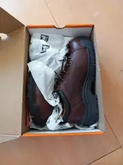 Timberland Pro Womens Work Boots Brown Leather Low Heel Lace Up Steel Toe 9 W