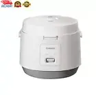 Cuckoo CR 1095 10 Cup Basic Electric Rice Cooker and Warmer White and Gray