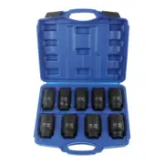 Labwork 9Pc 29-38mm Deep Impact Socket Set 1/2" Drive Metric Axle Hub Nut Socket