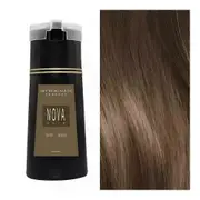 Nova Hair Dye Shampoo, Nova Hair Instant Dye Shampoo,Hair Color Shampoo for Hair Light Brown