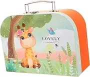 DOITOOL Mini Suitcase present Storage Box for Portable Paperboard Case for Stationery Photos and Keepsakes Durable Drop Design for Birthdays and Special Occasions