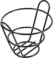 French Snack Basket for Fried Foods Sturdy Metal Chicken Holder Hollow Serving Basket for Snacks Fruits Decorative Design for Restaurants Homes