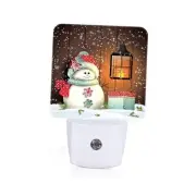 Night Light,Plug-in Night Lights with Dusk to Dawn Sensor for Cute Snowman