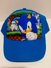 Sonic The Hedgehog Baseball CAP HAT Adjustable Boys Gamer Hat Girls Blue