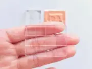 Clear Acrylic Block for Silicone Texture Stamps for Polymer clay Easy Tools