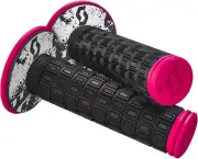 Scott Grips Mellow Black and Pink Motorcycle Twist Throttle Grips 51-1243