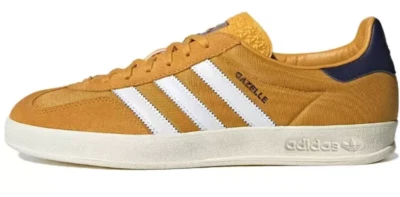 New Mens Adidas Gazelle Indoor Casual Shoes Preloved Yellow Mustard IE0540 Sz9.5
