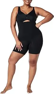 [Spanx] Womens Plus Size Oncore Open-Bust Mid-Thigh Bodysuit