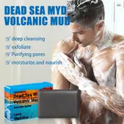 Volcanic Mud Soap Deeply Cleansing Balancing Oil Hand Made Soap 100g A