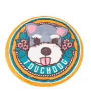 Touchdog Circle Pet Cat Dog Resting Mat - Schnauzer