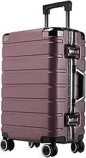 [KYUSAR] Carry On Luggages Suitcase Suitcases Double-Row Swivel Wheels Luggage Portable Travel, Dual Combination Lock Suitcase Luggage Suitcases (Color : A, Size : 22inch)