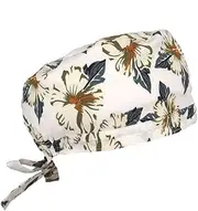[TAILOR'S] Scrub Cap with Sweatband Adjustable Tie Back Scrub Hat