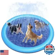 Peteast Splash Pad for Dogs and Kids - Anti-Slip Dog Pool for Large Dogs, 0.5