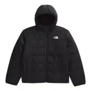 The North Face Reversible Shasta Jacket Boy XS (6) Black Full Zip Hooded ERK1429