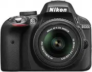 Nikon DSLR Camera D3300 18-55 Vr Iilense Kit Black D3300lkbk - International Version (No Warranty)