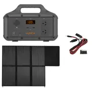 VoltX 800W Portable Solar Generator + 200W Mono Solar Panel & Cable