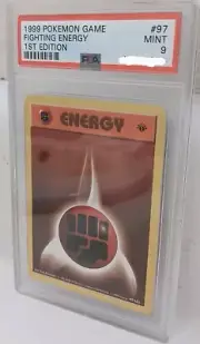 1999 Pokemon Base Set 1st Edition Fighting Energy 97/102 PSA 9 MINT