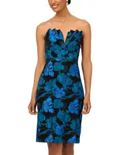 Aidan Mattox Stretch Jacquard Sheath Dress
