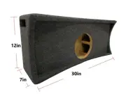 Car Audio Dual 8" Vented Subwoofer Stereo Sub Box Ported Speaker-Reinforced