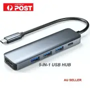 USB C Hub 5 in 1 4K Type C Docking Station HDMI PD iPhone 15 16