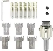 30 PCS Ring Drill Bit Set, 16-21 mm Blades Wood Ring Drill Bit Wooden Ring Maker Steel Wood Bead Drill Bit