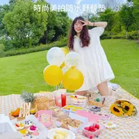 在飛比找PChome24h購物優惠-【挪威森林】加大防水防潮網美野餐墊 時尚美拍格紋款-加大20