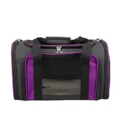 ZEEZ Foldable Soft Sided Pet Carrier Purple 45x28x28.5cm