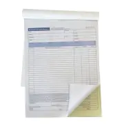 5 Pack Auto Repair Estimate Book, 2-Part, Carbonless, White/Canary, 8-3/8 x 1...