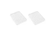 2x Madesmart Under Sink Drip Tray Home Kitchen Organiser Rect 43x33cm White