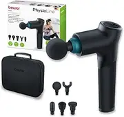 [Beurer] MG185 Massage Gun, Deep Tissue Massager with 5 Attachments, Delivers a Powerful Trigger Point Massage to Relieve Tension, Handheld Massager with 9 Intensity Levels, Rechargeable Battery