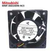 MMF-06D24DM-RC5 24VDC 0.06A 6CM 6025 Mitsubishi IPC Inverter Fan 3 line