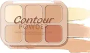 Facial Concealer Palette,Facial Contouring Makeup Powder Palette - Delicate and Natural Tone Beauty Supplies for Parties, Night Out, Shopping, Daily Use, Dating