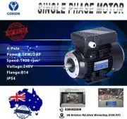 B14 FLANGE 1.5kw 2HP 1400pm 24shaft mm Electric motor single-phase cement mixer