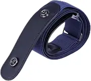 [ANDRESLAD] Unisex Leather Stretch Invisible Belt Comfortable Stretch Belt for Jeans Pants and Dresses No Buckle Design for Plus