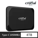 【CRUCIAL 美光】X9 4TB TYPE-C USB 3.2 GEN 2 外接式SSD固態硬碟(CT4000X9SSD9)