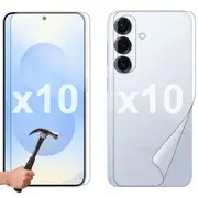 10 Set Tempered Glass Screen Protector for Samsung Galaxy S25 Front and Film Back Bulk