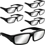 Solar Eclipse Glasses,Plastic 6 Pack Solar Eclipse Viewing Glasses, CE and ISO 12312-2:2015(E) for Direct Sun Viewing (Color:6 Pack Black 6)