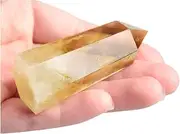 Acxico 1Pcs 5-6cm Natural Smoky Citrine Quartz Obelisk Crystal Wand Point Healing