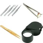 4 Tweezers Jewelers Watchmakers Art Craft Ceafts Hobby Jewelry Repair Tools
