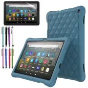 For Amazon Fire HD 8 2022 12th Gen Anti-slip Shockproof Rubber Silicone Cover