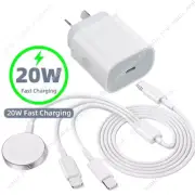 For Apple Watch iWatch 8 7 6 5 4 3 Magnetic 2/3 in 1 Charger Charging Cable Cube