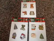 Spencer's Workshop Set of 3 Enamel Pin 4-Packs Christmas Merry Krampus New