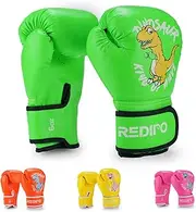 Redipo Kids Boxing Gloves for Boys and Girls, Youth Boxing Training Gloves for Kids 3-15, 4&6OZ Punching Bag Kickboxing Thai Mitts MMA Training Sparring Gloves