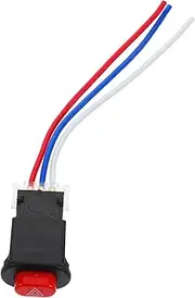 TOPPERFUN Universal Handlebar Switch for Cars Motorcycles Atvs Control Signal Light Emergency Easy to Install Durable Construction